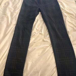 Sanctuary Women's Black Plaid pants.  "Runway
Legging Stretch Plaid"